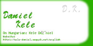 daniel kele business card